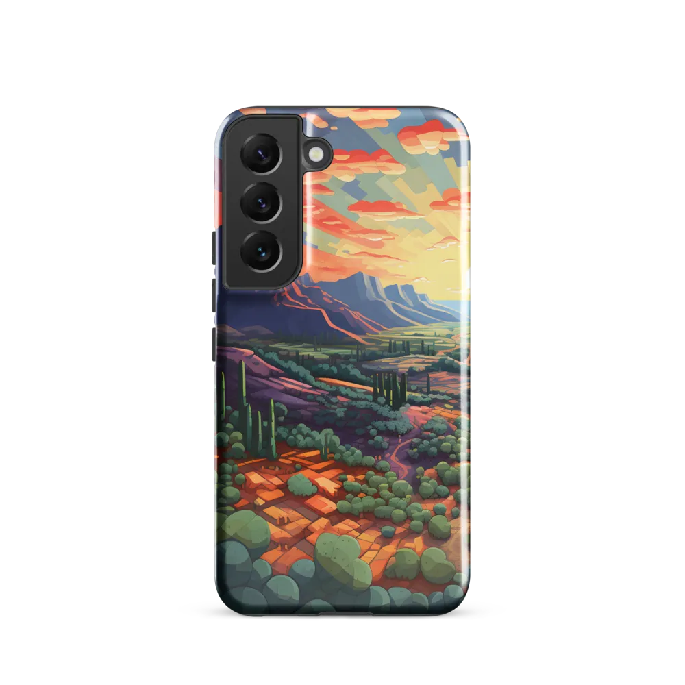 Desert Serenity at Dusk | Phone Case |  S22 | Tough Case | Glossy