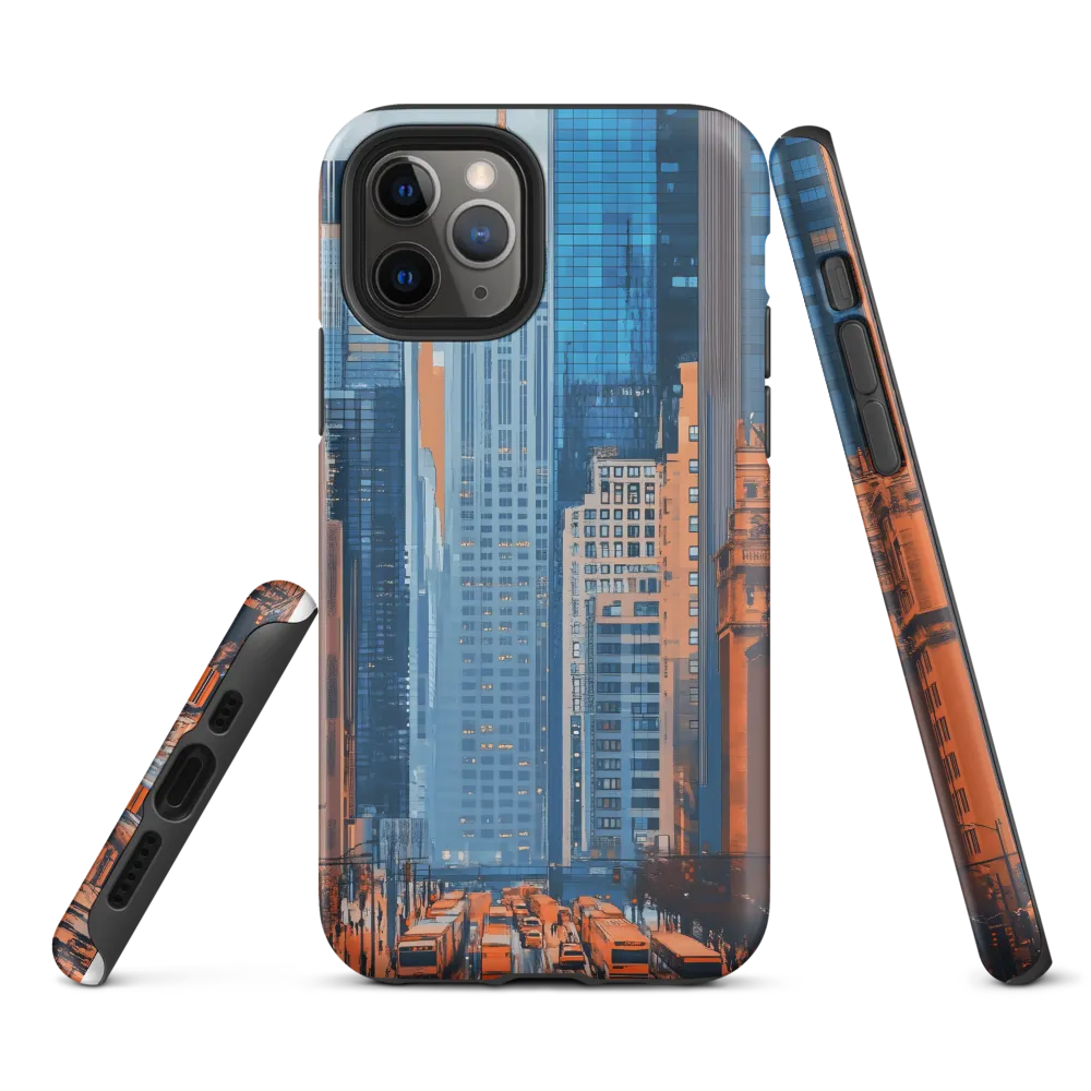 Urban Symphony in Blue and Orange