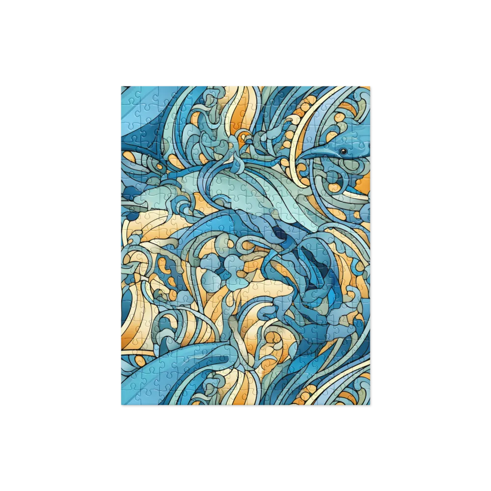 Dancing Waves of the Ocean | Jigsaw Puzzle | 252/520 pieces