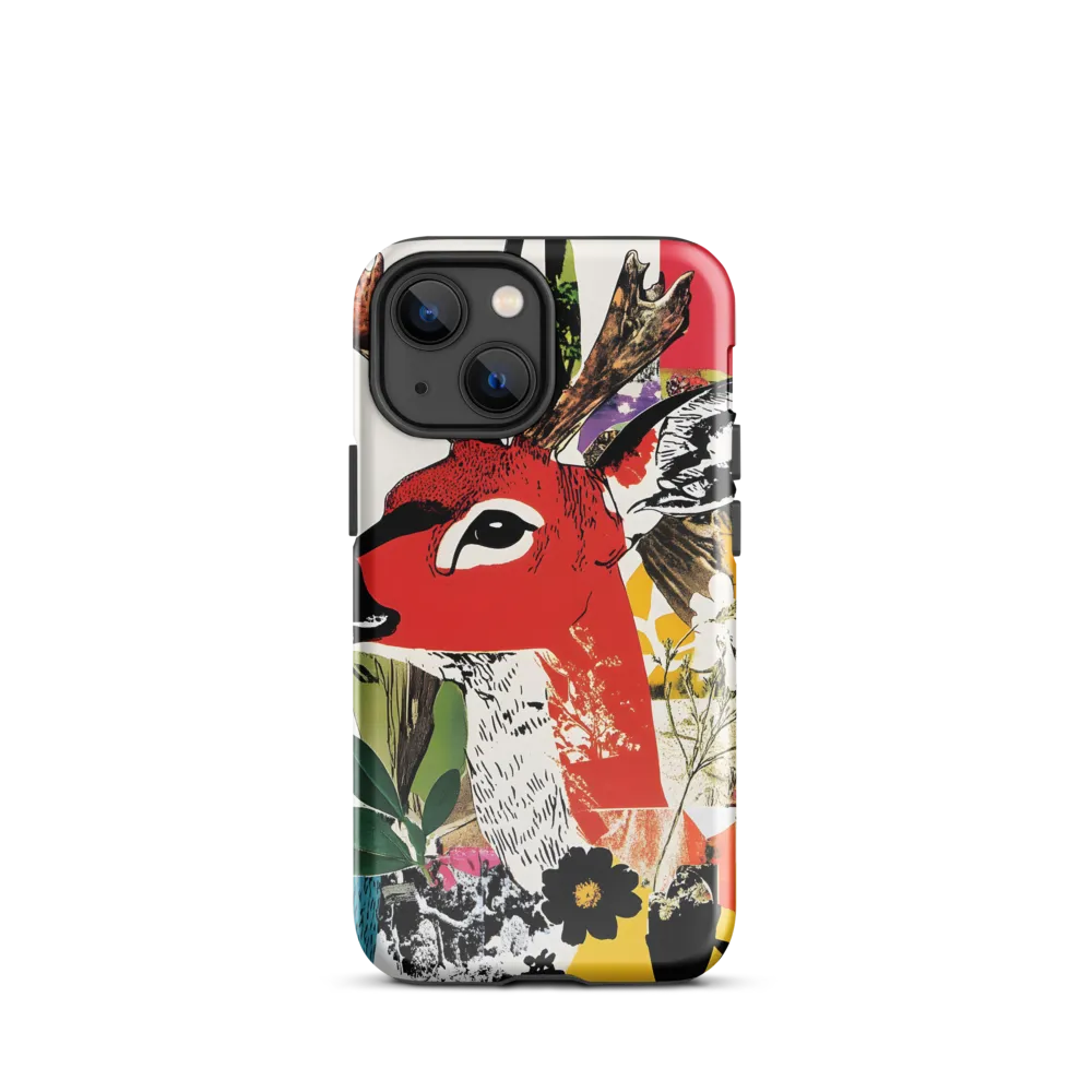 Vibrant Harmony: The Deer in Nature | Phone Case |  13 mini | Tough Case | Glossy