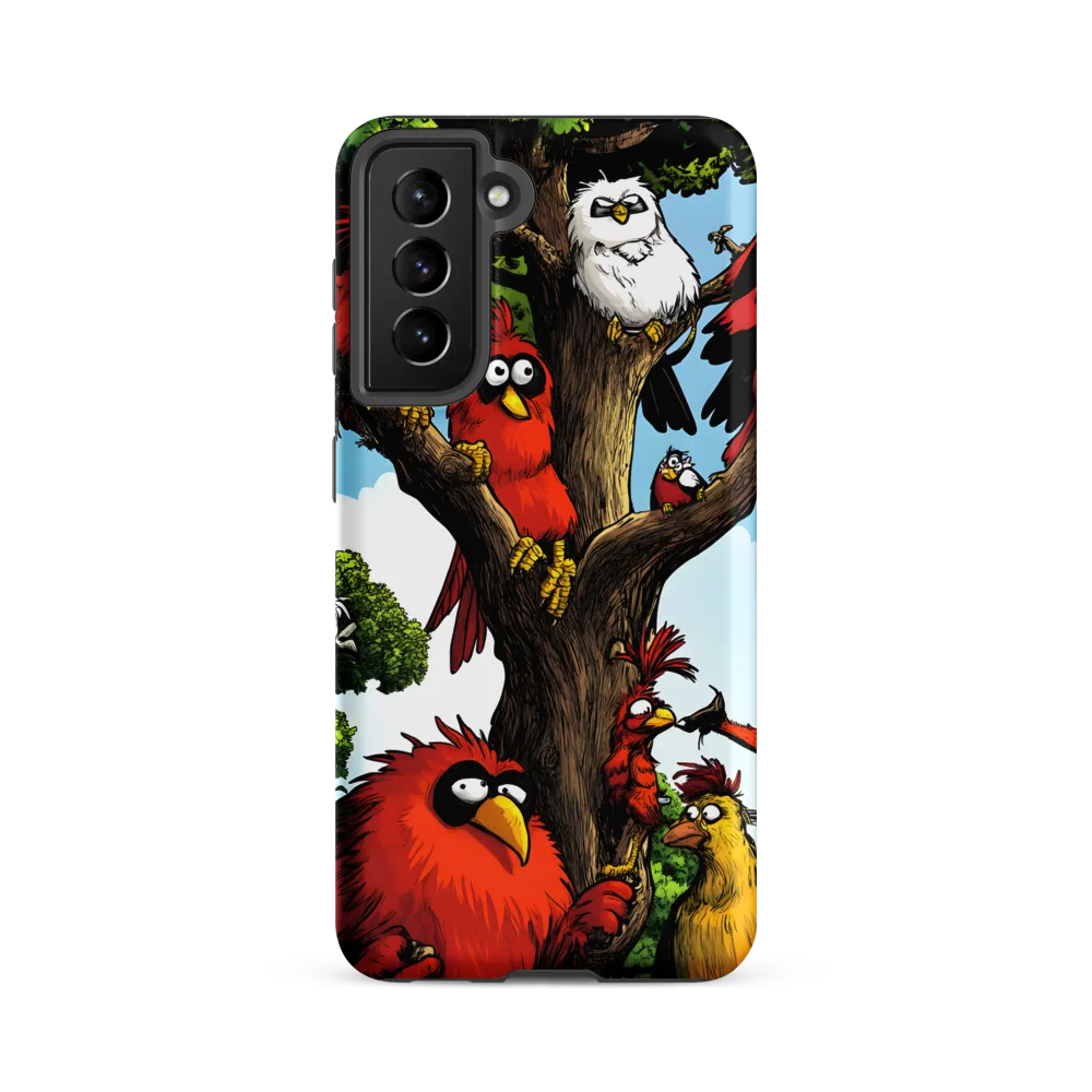 Whimsical Avian Gathering