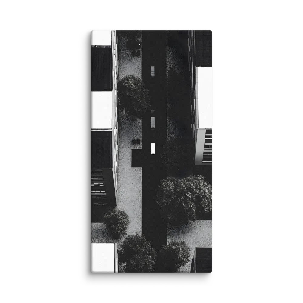 Urban Serenity from Above | Canvas | 16″×32″