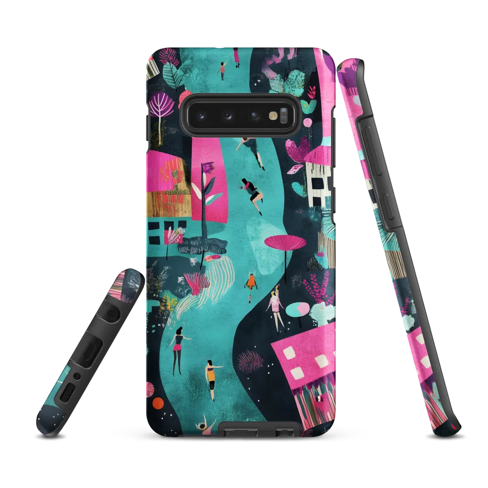 Whimsical Journey Through a Vibrant Landscape | Phone Case |  S10 Plus | Tough Case | Matte