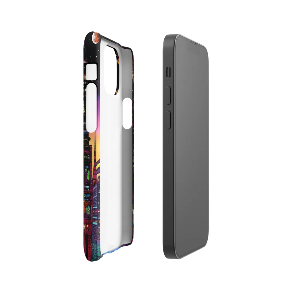 Futuristic Cityscape at Dusk | Phone Case |  13 Mini | Snap Case | Matte