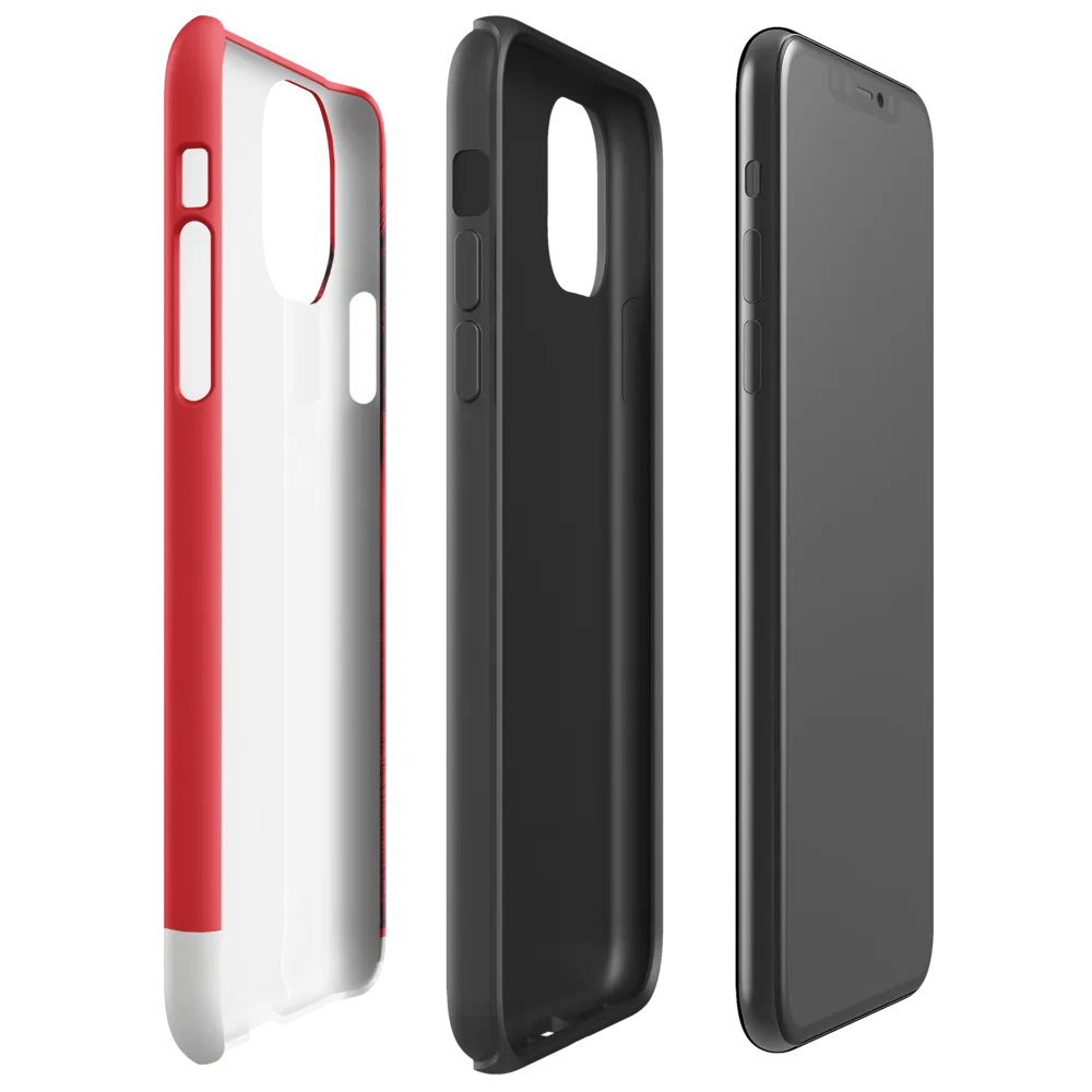 Contemplation in Red | Phone Case |  11 Pro Max | Tough Case | Glossy