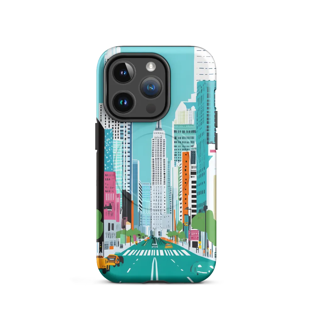 Urban Symphony: A Modern Cityscape | Phone Case |  14 Pro | MagSafe® Tough Case | Matte