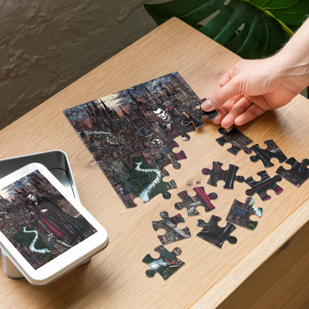 Midnight Count 
 Jigsaw Puzzle in Tin Box