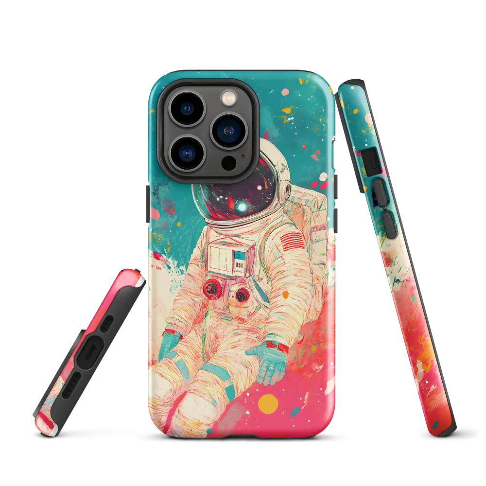 Cosmic Explorer: An Astronaut's Journey | Phone Case |  13 Pro | Tough Case | Glossy