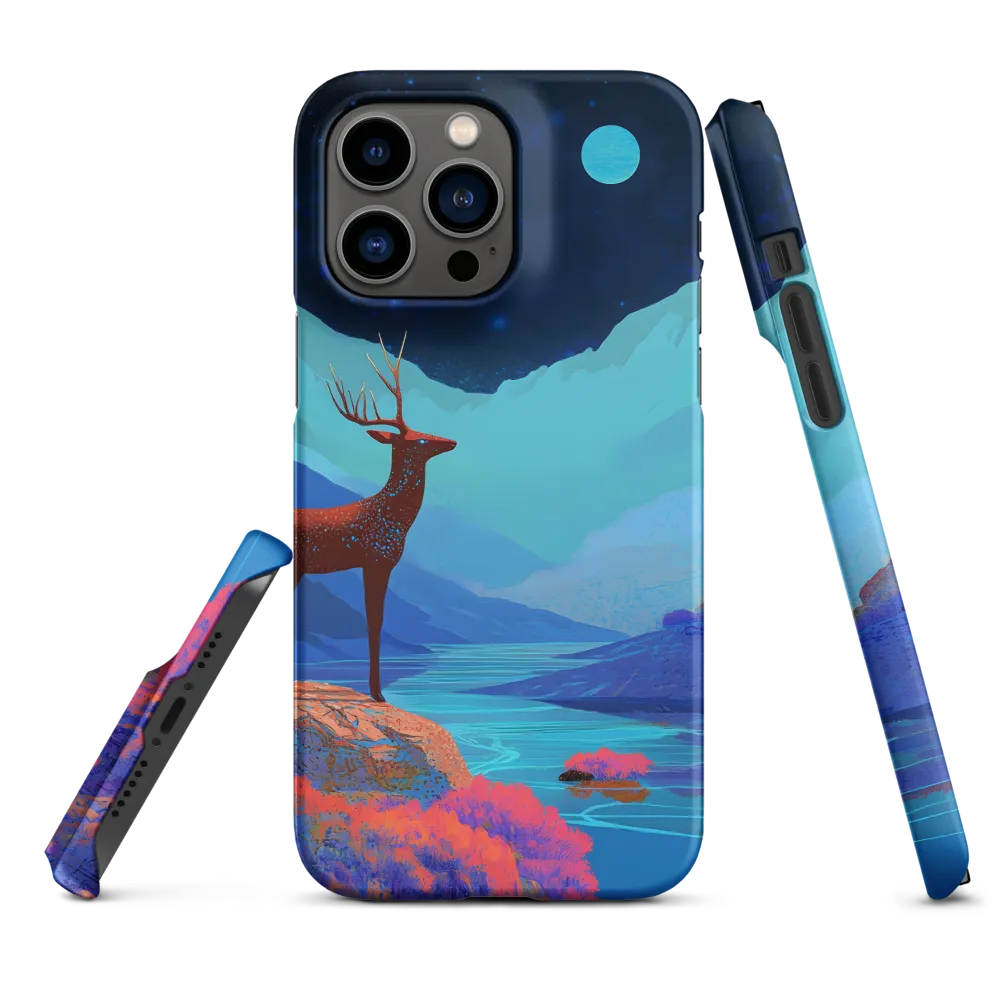 Cosmic Serenity: The Starlit Stag | Phone Case |  14 Pro Max | Snap Case | Matte