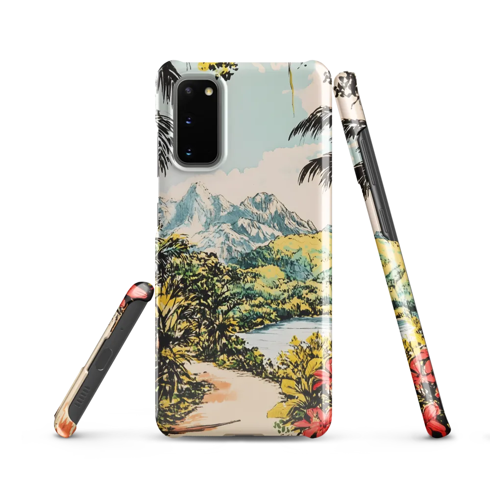 Tropical Serenity | Phone Case |  S20 | Snap Case | Glossy