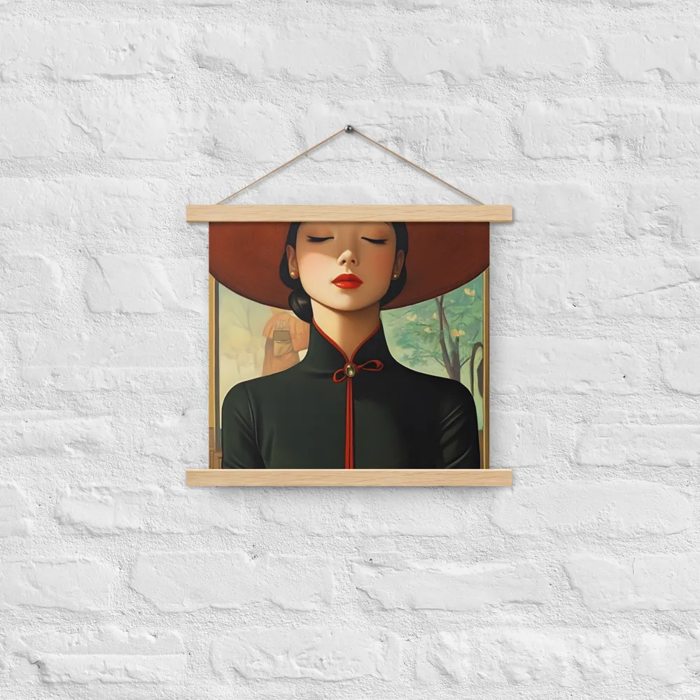 Elegance in Tranquility | Poster With Oak Wood Hanger | 14″×14″