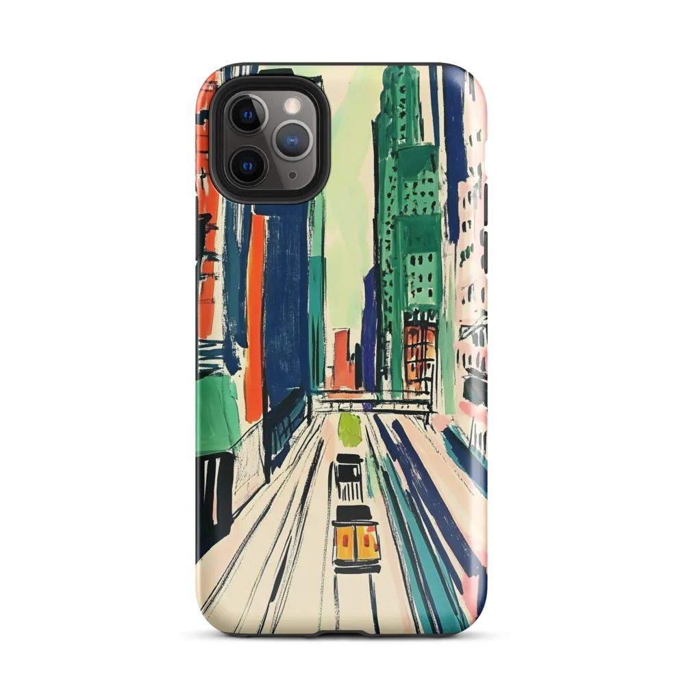 Urban Vibrance: A City in Motion | Phone Case |  11 Pro Max | Tough Case | Glossy