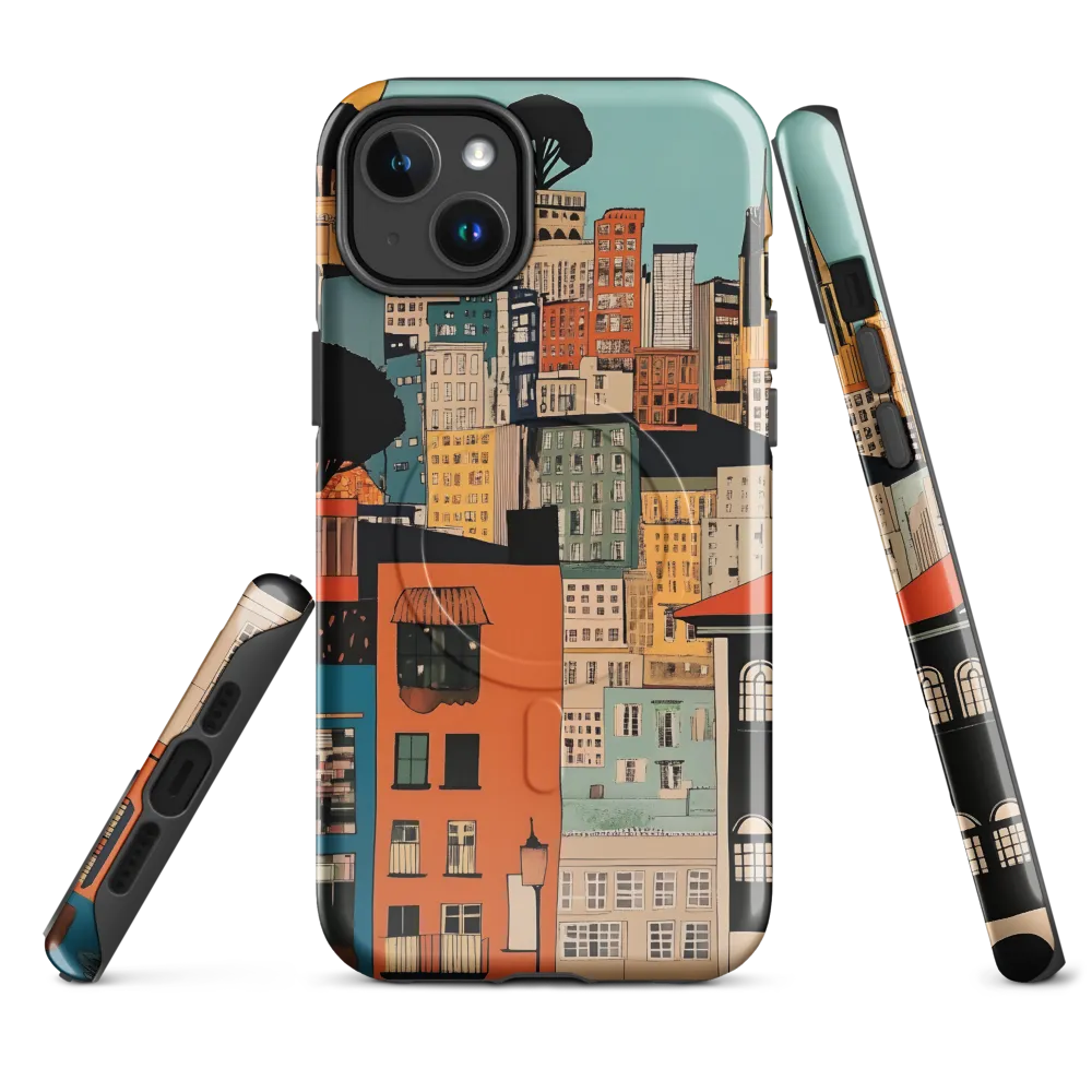 Urban Fusion: A Colorful Cityscape