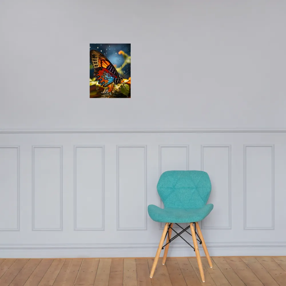 Dance of Colors: The Butterfly's Elegance | Poster | 12″×16″