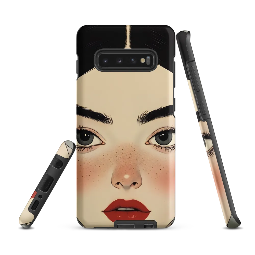 Serenity Captured: A Modern Portrait | Phone Case |  S10 Plus | Tough Case | Matte
