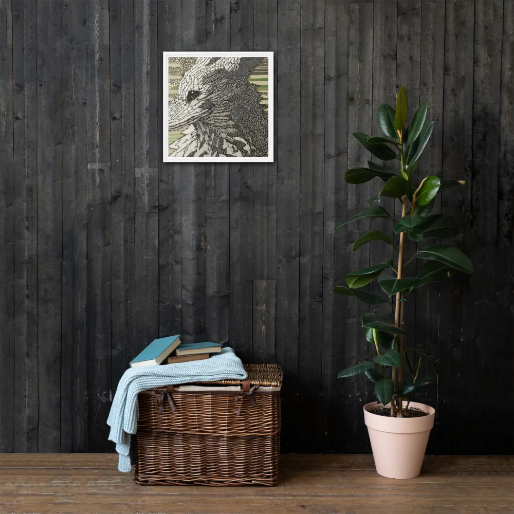 Reflections of the Forest | Canvas with White Frame | 16″×16″