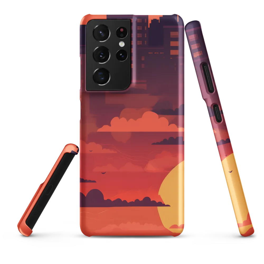 Urban Dusk: A Symphony of Cityscapes | Phone Case |  S21 Ultra | Snap Case | Matte