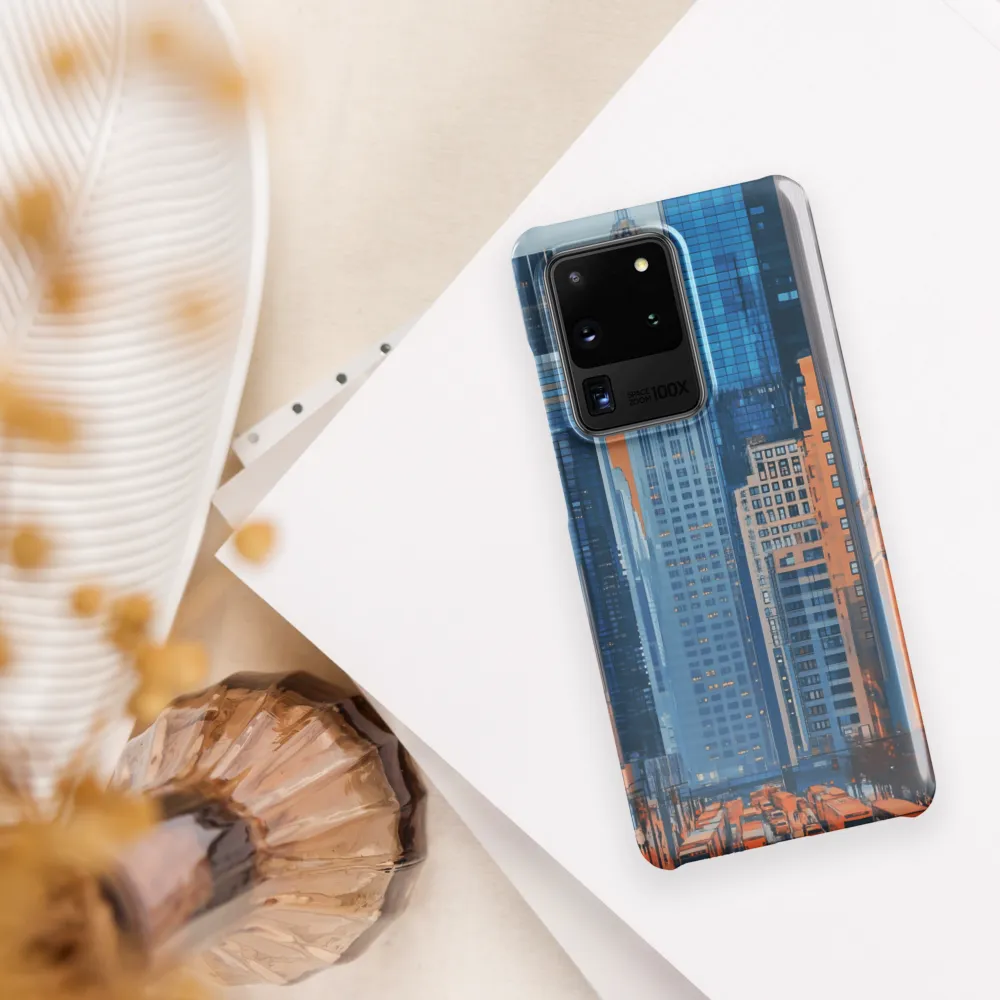 Urban Symphony in Blue and Orange