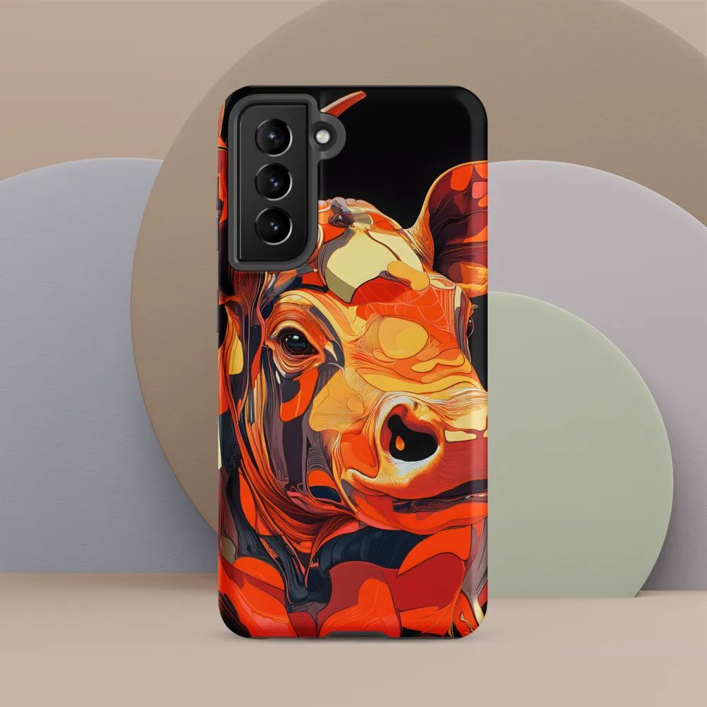 Modern Serenade: The Vibrant Cow