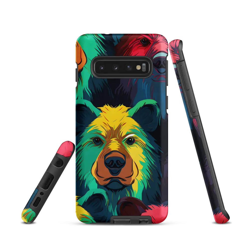 The Colorful Essence of Bears | Phone Case |  S10 | Tough Case | Matte