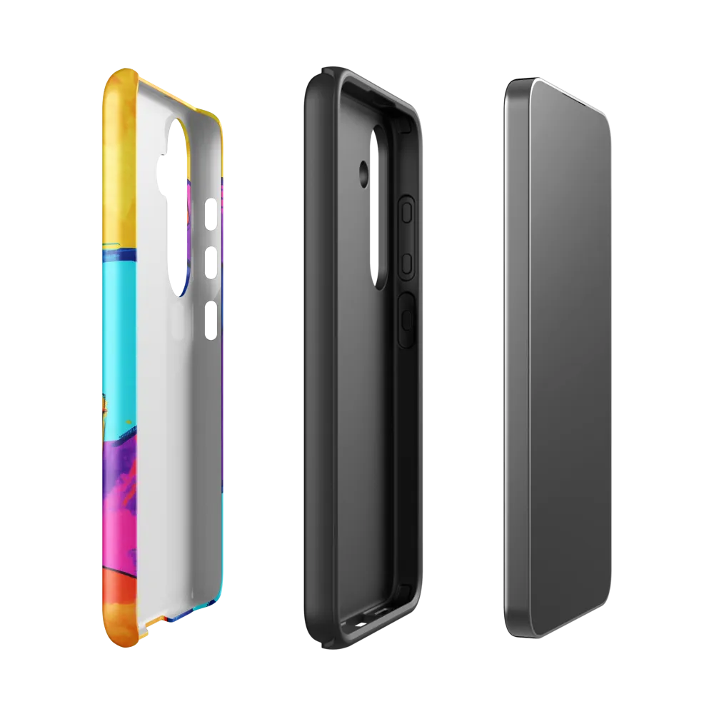 Playful Cubes in Vibrant Harmony | Phone Case |  S24 | Tough Case | Glossy