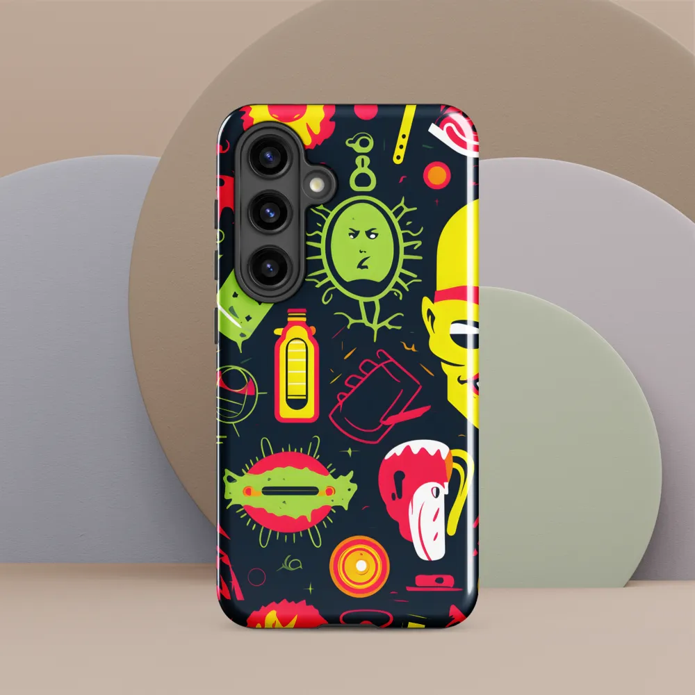 Neon Revelry: A Quirky Exploration of Modern Pop Art