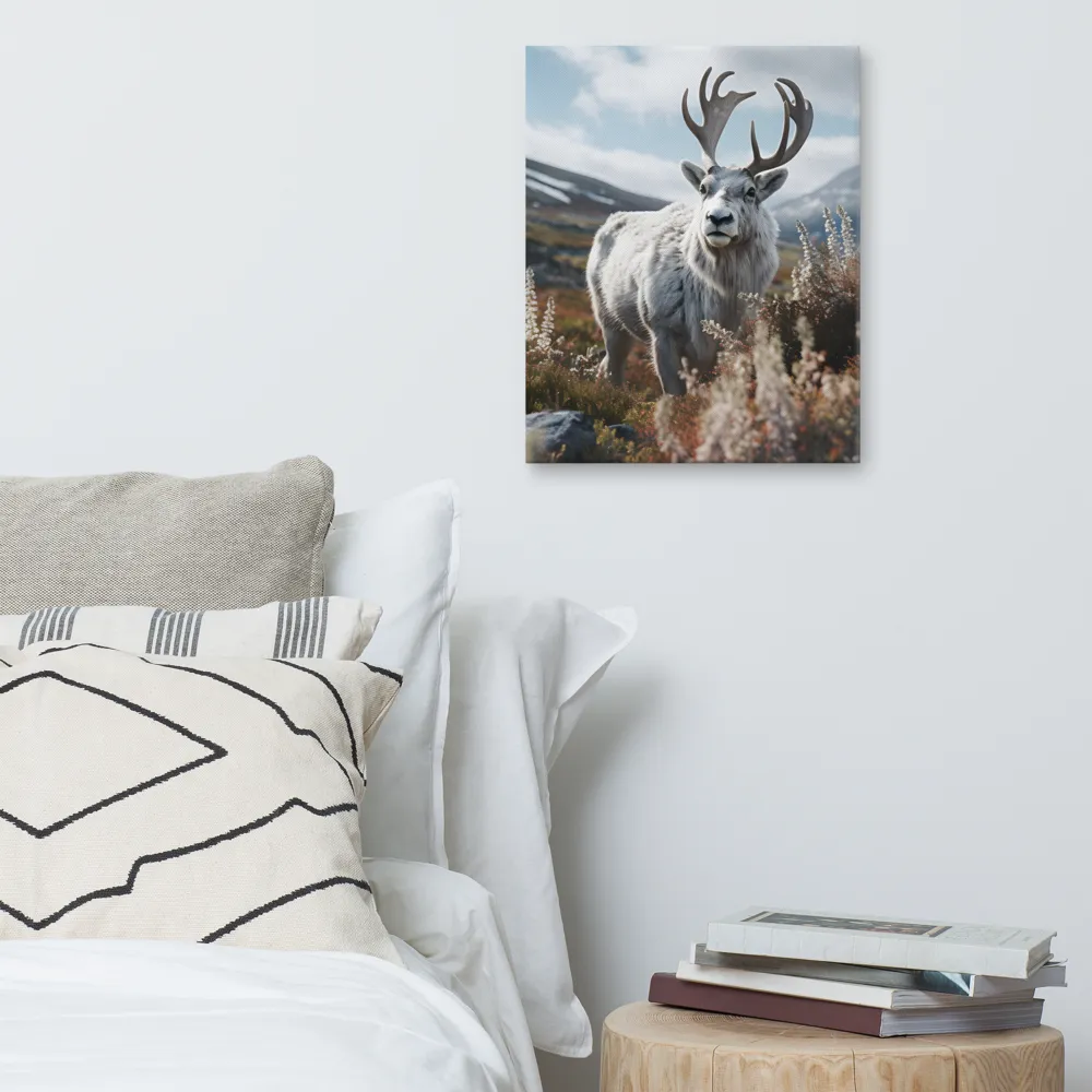Majestic Harmony: The Reindeer in Nature | Canvas | 16″×20″