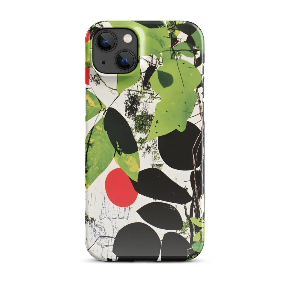 Nature's Geometry: A Contemporary Collage | Phone Case |  14 Plus | Snap Case | Glossy