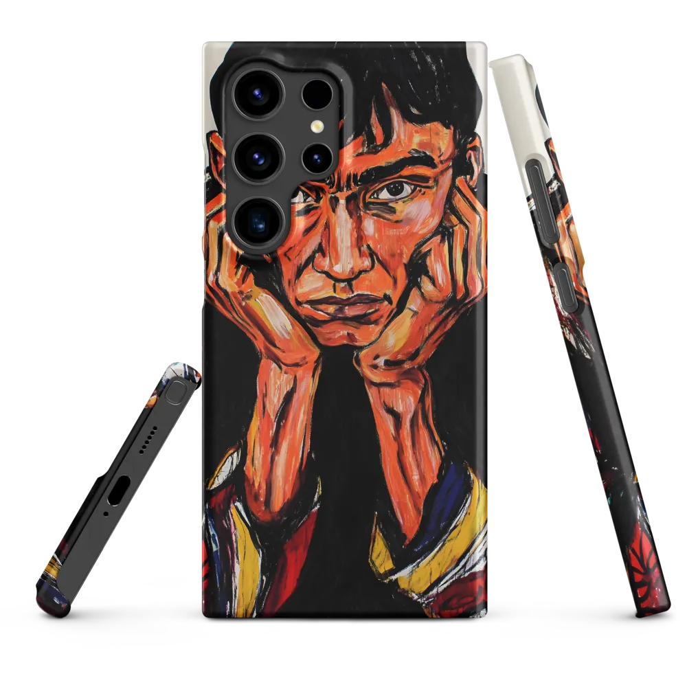 Contemplative Intensity: An Expressionist Portrait