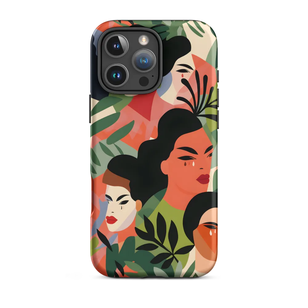 Harmony of Nature and Femininity | Phone Case |  16 Pro Max | Tough Case | Matte