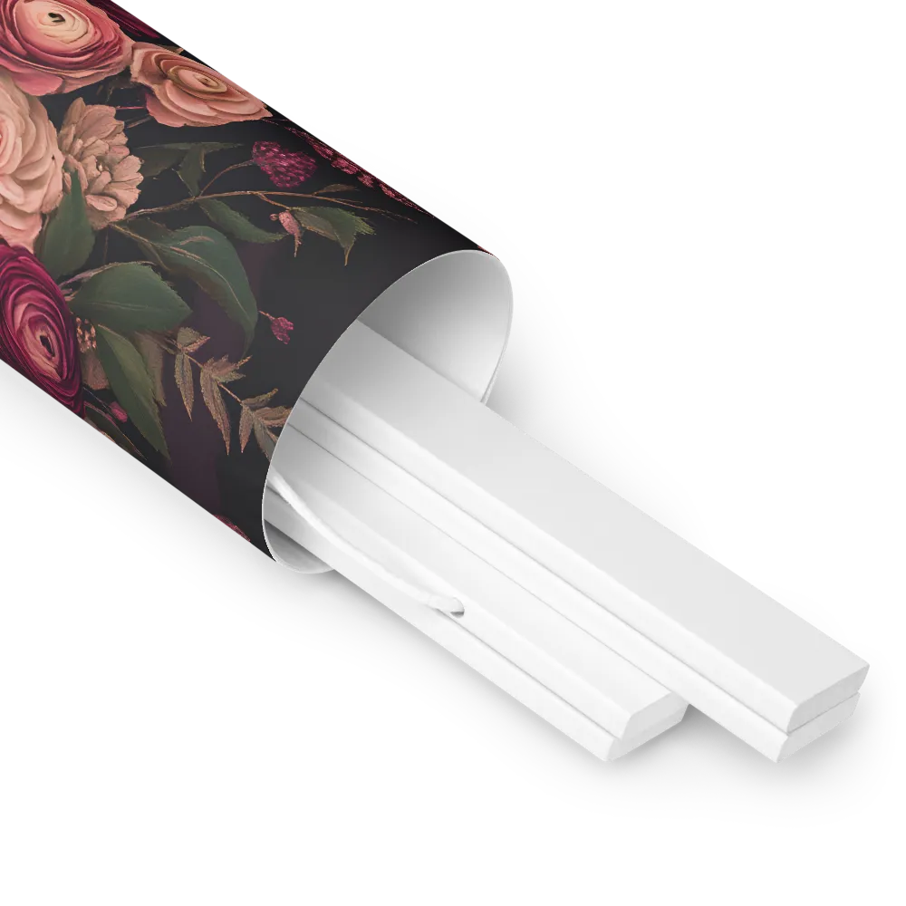Botanical Elegance | Poster With White Wood Hanger | 12″×12″