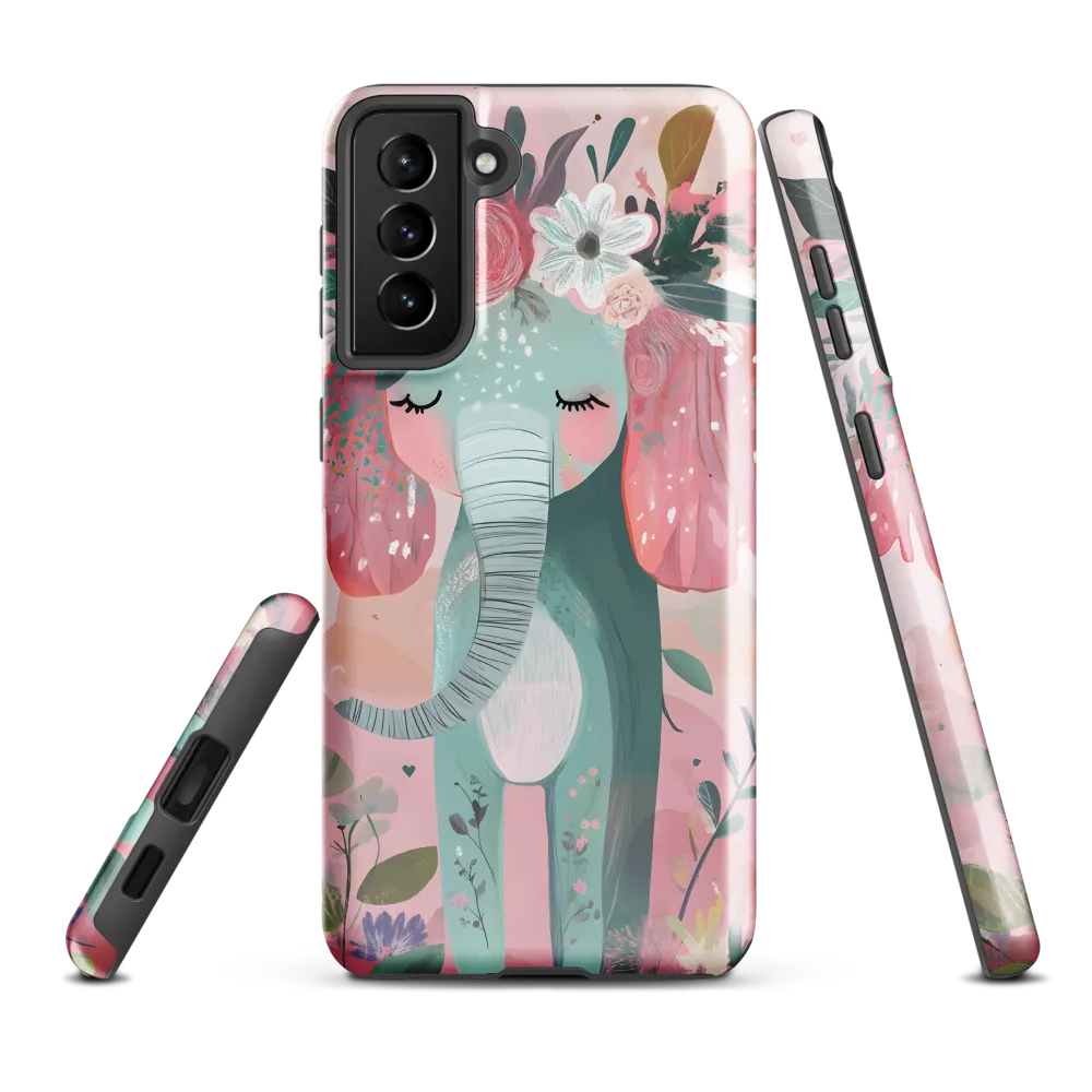 Whimsical Elephant in Bloom