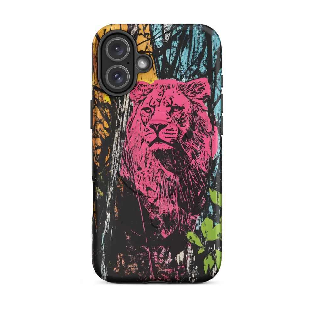Fierce Vibrance: The Pink Lion