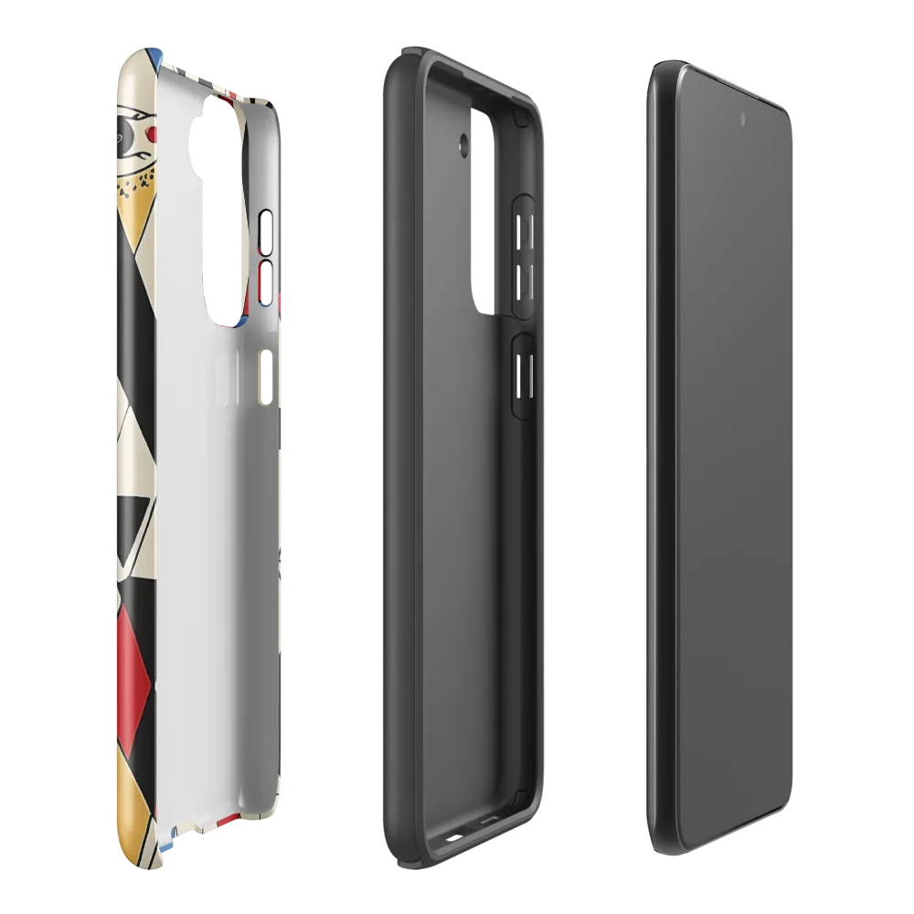 Dynamic Geometric Symphony | Phone Case |  S21 Plus | Tough Case | Glossy
