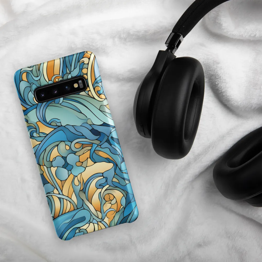 Dancing Waves of the Ocean | Phone Case |  S10 | Snap Case | Matte