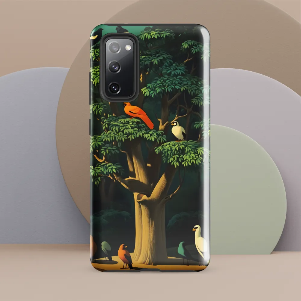 Harmony in Color: A Surreal Bird Symphony