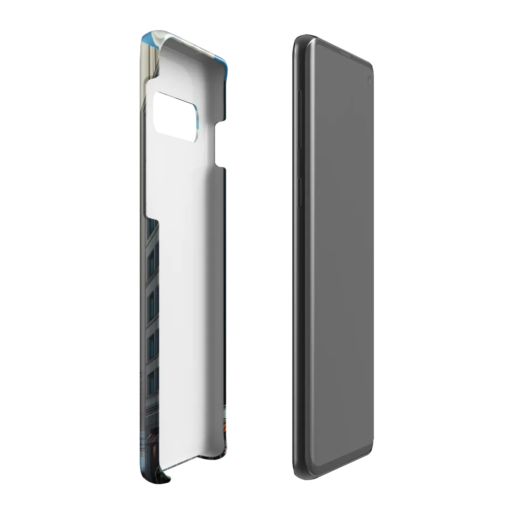 Futuristic Stroll through the Urban Skyline | Phone Case |  S10 Plus | Snap Case | Glossy