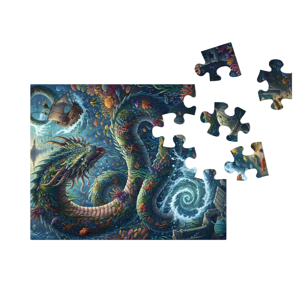 Leviathan's Lair 
 Jigsaw Puzzle in Tin Box