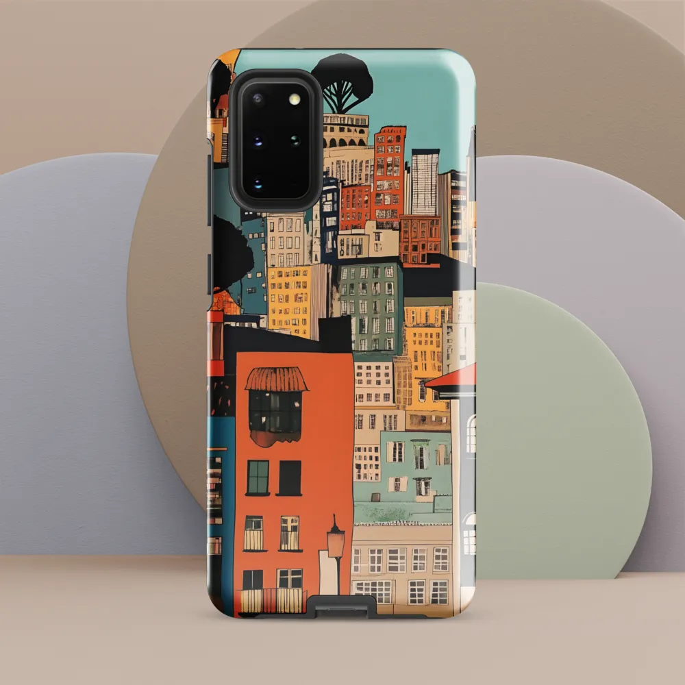 Urban Fusion: A Colorful Cityscape