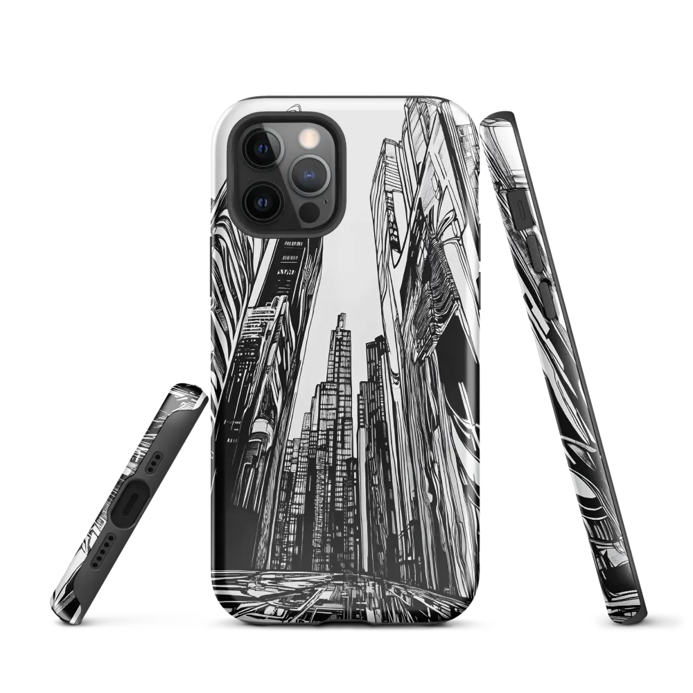 Urban Echoes: A Line Art Journey