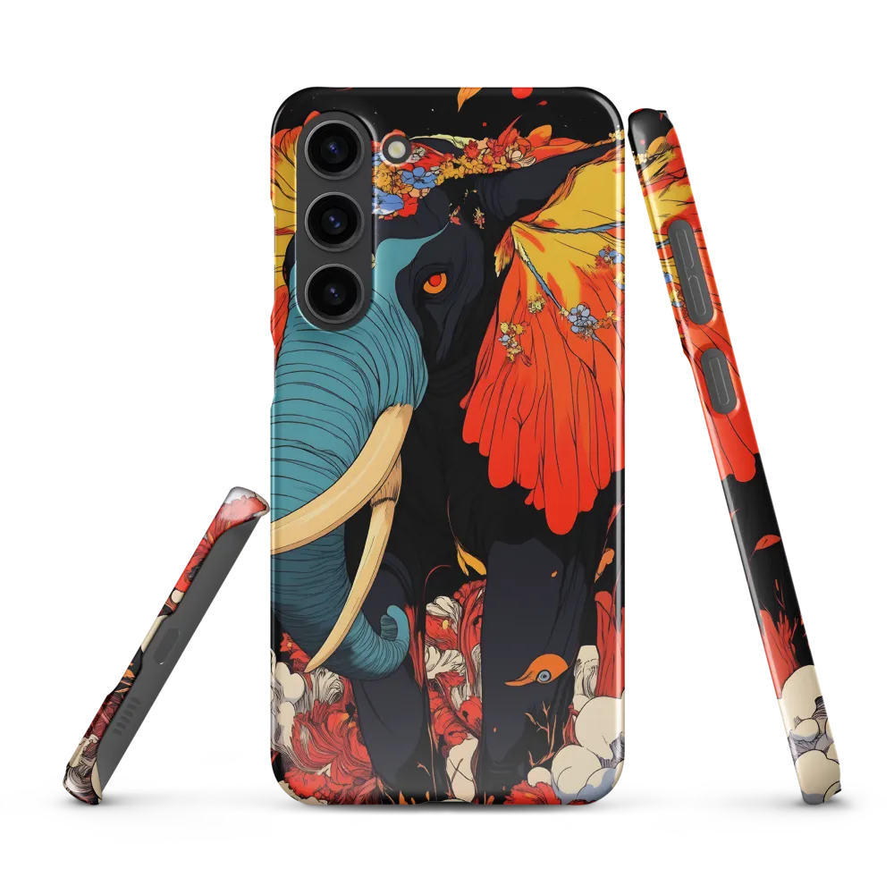 Majesty of the Floral Elephant | Phone Case |  S23 Plus | Snap Case | Glossy
