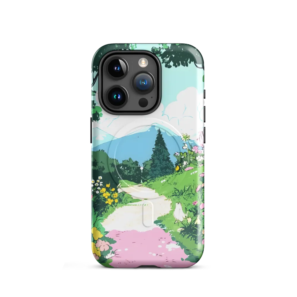 A Serene Journey Through Nature | Phone Case |  15 Pro | MagSafe® Tough Case | Glossy