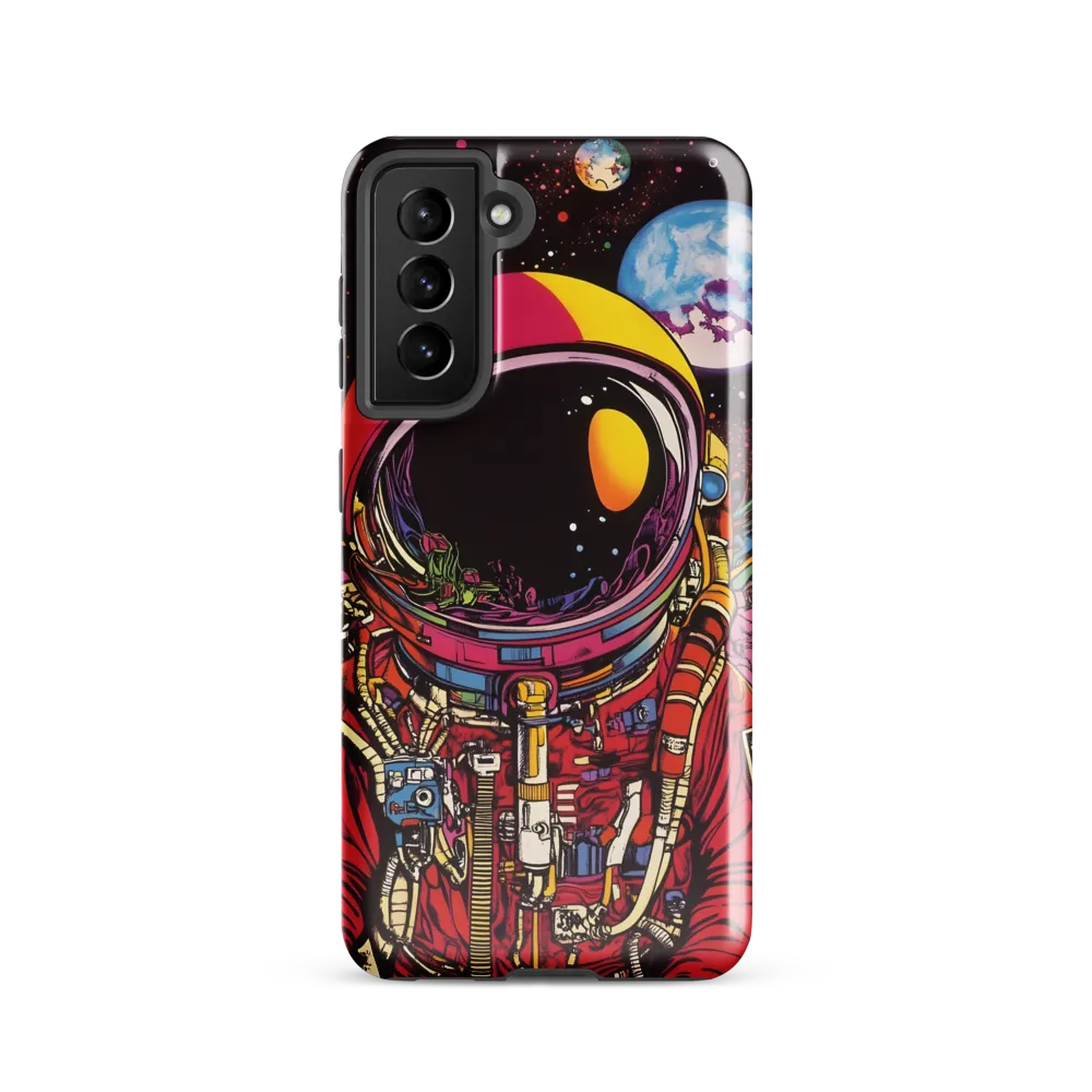Cosmic Journey: An Astronaut's Exploration | Phone Case |  S21 | Tough Case | Glossy