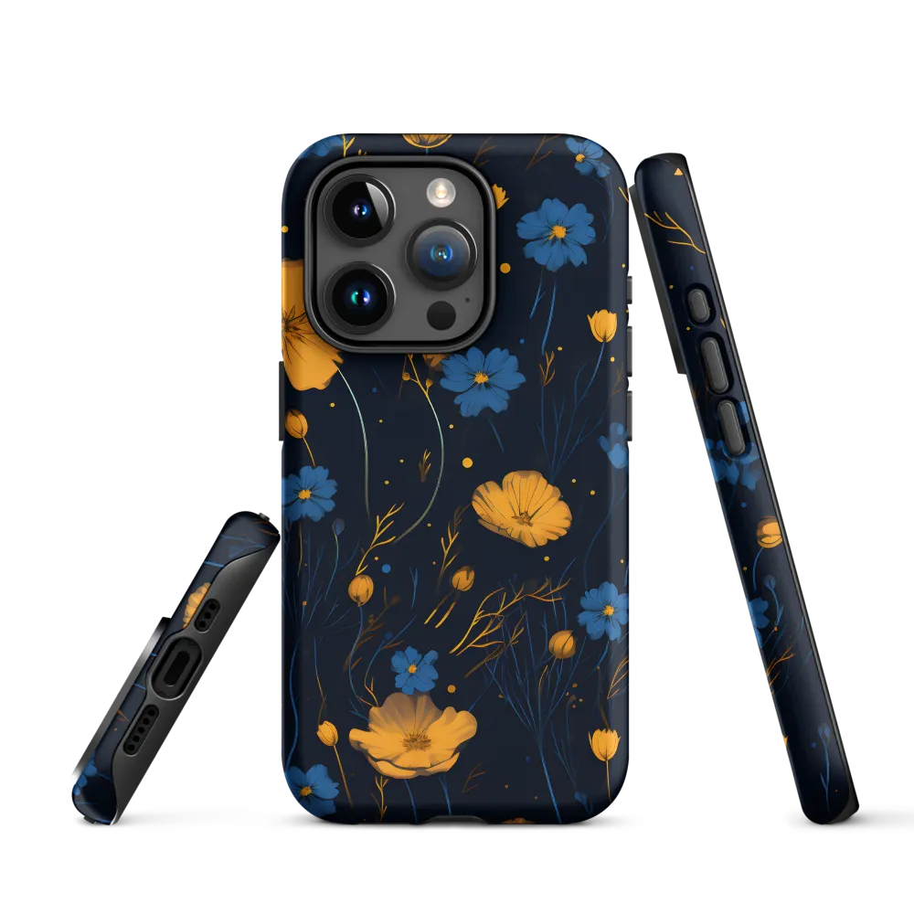 Nocturnal Blossoms | Phone Case |  15 Pro | Tough Case | Matte
