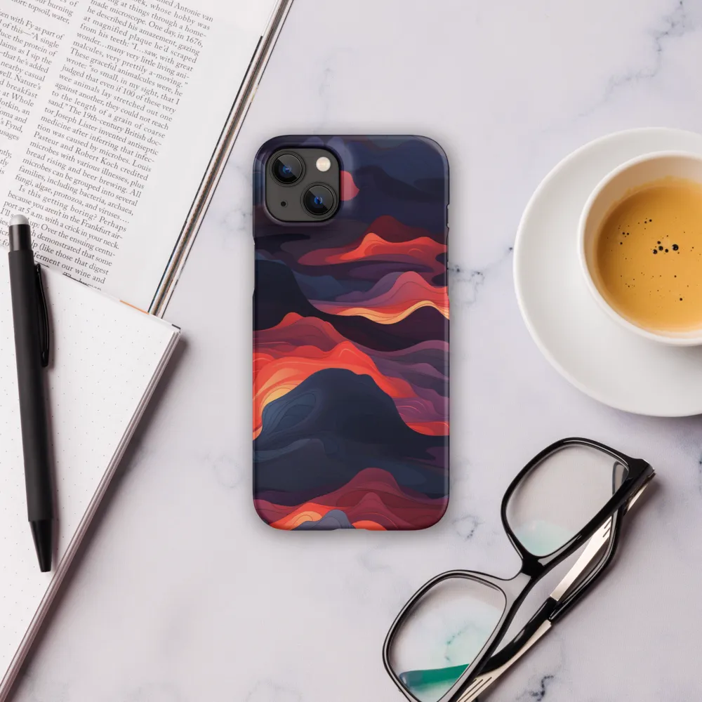 Ethereal Waves of Color | Phone Case |  14 Plus | Snap Case | Matte