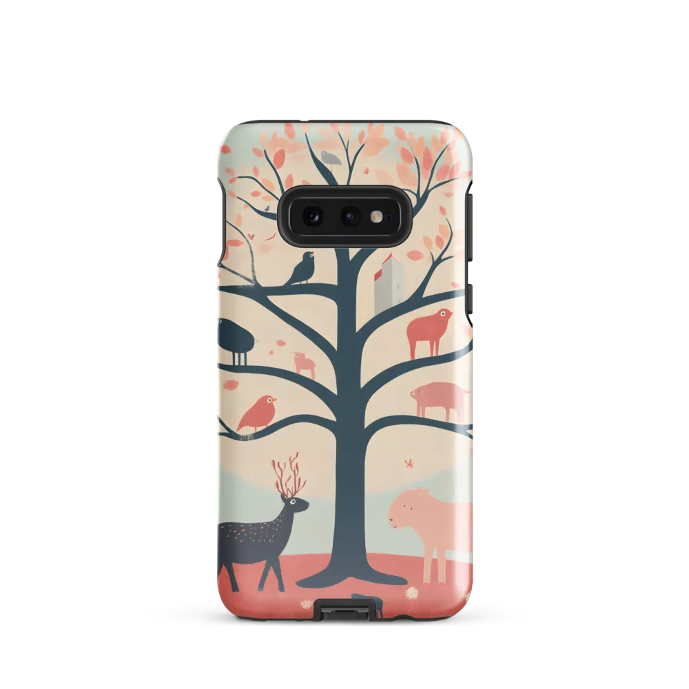Whimsical Tree with Playful Creatures