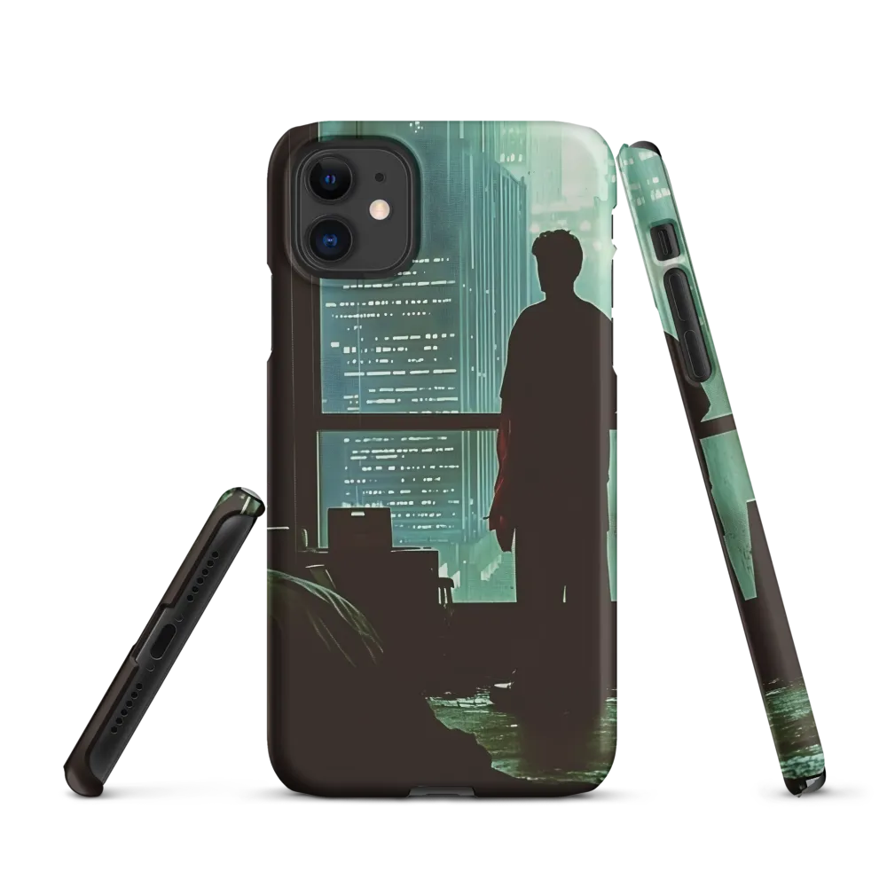 Silent Contemplation in a Futuristic Dystopia