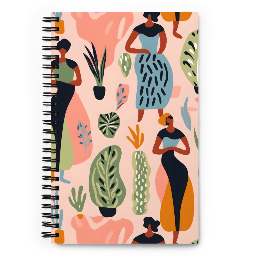 Harmony of Nature and Femininity | Spiral Notebook