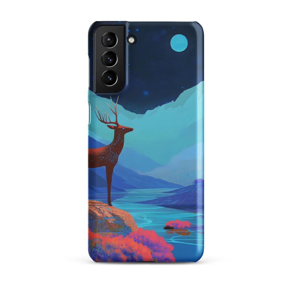 Cosmic Serenity: The Starlit Stag | Phone Case |  S21 Plus | Snap Case | Matte