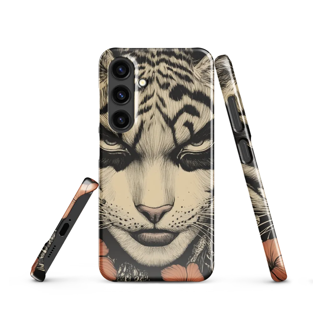 Feline Majesty: The Human-Leopard Connection | Phone Case |  S24 | Snap Case | Glossy